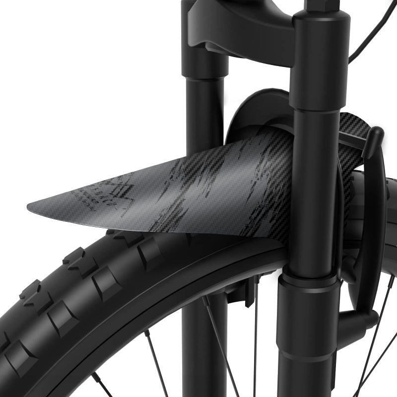 نايسداك NICEDACK حاجز الدراجة، قطعتان من واقي الطين MTB القابل للتعديل، واقيات الطين المتوافقة مع الأمام والخلف، سهلة التركيب، تناسب 26 بوصة، 27.5 بوصة، 29 بوصة دراجات ذات إطارات سميكة وجميع دراجات الفرامل القرصية (رمادي) - Image 4